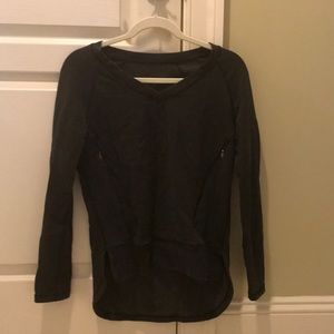 Lululemon Black pinstriped sweatshirt